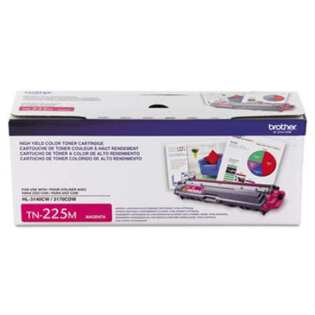 Brother TN225M High-Yield Toner, 2,200 Page-Yield, Magenta