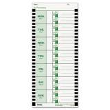 Time Clock Cards for Lathem Time 800P, One Side, 4 x 9, 100/Pack (E8100)