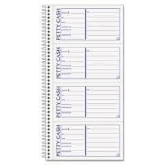 TOPS Petty Cash Receipt Book, Two-Part Carbonless, 5.5 x 11, 4/Page, 200 Forms (4109)