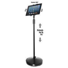 Kantek Floor Stand for iPad and Other Tablets, Black (TS890)