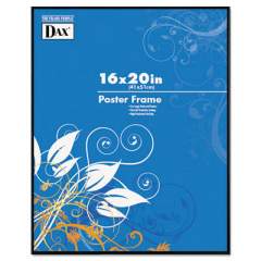 DAX Coloredge Poster Frame, Clear Plastic Window, 16 x 20, Black (N16016BT)