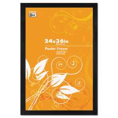 DAX Black Solid Wood Poster Frames with Plastic Window, Wide Profile, 24 x 36 (2863U2X)