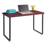 Safco Steel Desk, 47.25" x 24" x 28.75", Cherry/Black (1943CYBL)