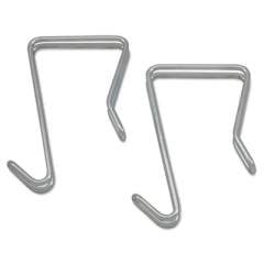 Alera Single Sided Partition Garment Hook, Silver, Steel, 2/PK (CH1SR)