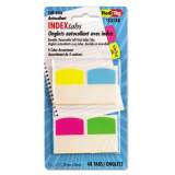 Redi-Tag Write-On Index Tabs, 1/5-Cut Tabs, Assorted Colors, 1.06" Wide, 48/Pack (33148)