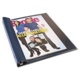 Angler's Catalog/Magazine Binder, Clamp System, 0.5" Capacity, 11 x 9.5, Clear/Navy Blue (ANG120D)
