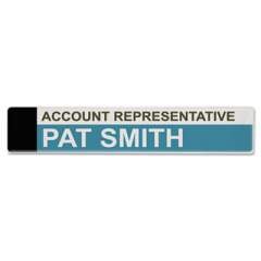 Advantus Panel Wall Sign Name Holder, Acrylic, 9 x 2, 6/Pack, Clear (75329)