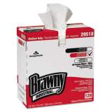 Brawny Professional Airlaid Medium Duty Wipers, Cloth, 9 1/5 x 12 2/5, White, 128/Box, 10 Boxes/Carton (29518CT)
