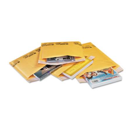 Sealed Air Jiffylite Self-Seal Bubble Mailer, #000, Barrier Bubble Lining, Self-Adhesive Closure, 4 x 8, Golden Yellow Kraft, 250/Carton (55304)