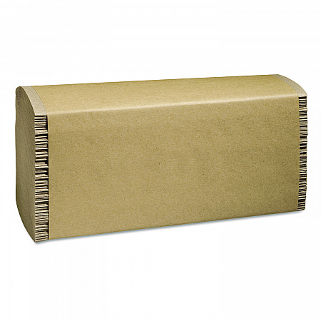100% Recycled Folded Paper Towels, Multi-Fold, 1-Ply, 9.5 x 9.25, Natural, 250/Pack, 16 Packs/Carton (P200N)