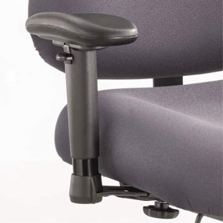 Safco Height/Width-Adjustable T-Pad Arms for Optimus Big and Tall Chairs, 4w x 10.25d x 11.5 to 14.5h, Black, 1 Pair (3591BL)