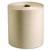100% Recycled Hardwound Roll Paper Towels, 1-Ply, 7.88" x 800 ft, Natural, 6 Rolls/Carton (P728N)