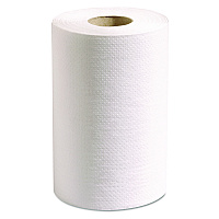 100% Recycled Hardwound Roll Paper Towels, 1-Ply, 7.88" x 350 ft, White, 12 Rolls/Carton (P700B)