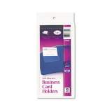 Avery Self-Adhesive Top-Load Business Card Holders, 3.5 x 2, Clear, 10/Pack (73720)