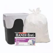 Handi-Bag Super Value Pack, 8 gal, 0.6 mil, 22" x 24", White, 780/Carton (HAB6FW130CT)