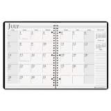 House of Doolittle Spiralbound Academic Monthly Planner, 11 x 8.5, Black Cover, 14-Month (July to Aug): 2021 to 2022 (26302)