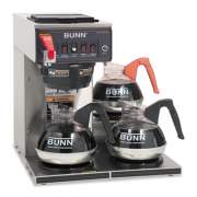 BUNN CWTF-3 Three Burner Automatic Coffee Brewer, Stainless Steel, Black (CWTF153LP)
