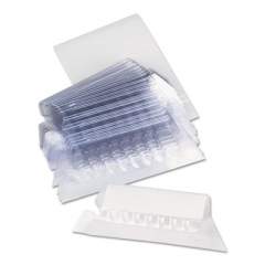 Universal Hanging File Folder Plastic Index Tabs, 1/5-Cut Tabs, Clear, 2.25" Wide, 25/Pack (42215)