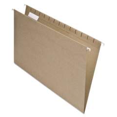 Earthwise by Pendaflex 100% Recycled Colored Hanging File Folders, Legal Size, 1/5-Cut Tab, Natural, 25/Box (76542)