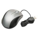 AbilityOne 7025016184138, Optical Wired Mouse, USB 2.0, Right Hand Use, Black/Gray