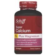 Schiff Super Calcium Plus Magnesium with Vitamin D Softgel, 90 Count (11342)
