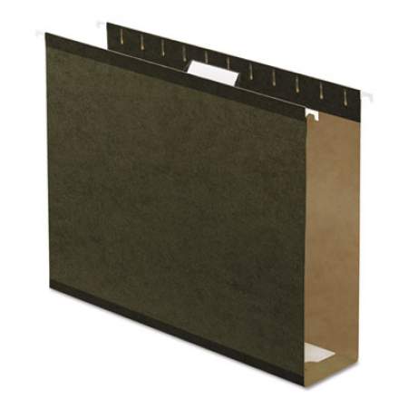 Pendaflex Extra Capacity Reinforced Hanging File Folders with Box Bottom, Letter Size, 1/5-Cut Tab, Standard Green, 25/Box (4152X3)