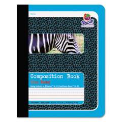 Pacon Composition Book, D'Nealian 1-3, Zaner-Bloser 2-3, Illustration Boxes/Medium-College Rule, Blue Cover, 9.75 x 7.5, 100 Sheets (2425)