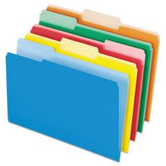 Pendaflex Interior File Folders, 1/3-Cut Tabs, Legal Size, Assorted, 100/Box (435013ASST)