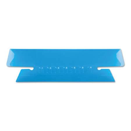 Pendaflex Transparent Colored Tabs For Hanging File Folders, 1/3-Cut Tabs, Blue, 3.5" Wide, 25/Pack (4312BLU)