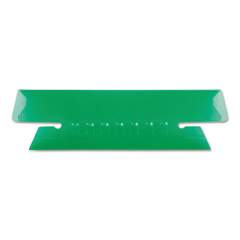 Pendaflex Transparent Colored Tabs For Hanging File Folders, 1/3-Cut Tabs, Green, 3.5" Wide, 25/Pack (4312GRE)
