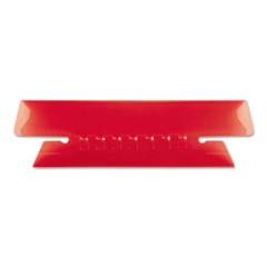 Pendaflex Transparent Colored Tabs For Hanging File Folders, 1/3-Cut Tabs, Red, 3.5" Wide, 25/Pack (4312RED)