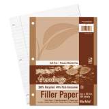 Pacon Ecology Filler Paper, 3-Hole, 8 x 10.5, Wide/Legal Rule, 150/Pack (3203)