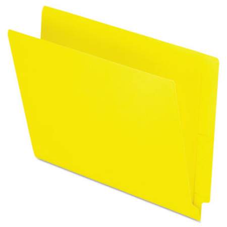 Pendaflex Colored End Tab Folders with Reinforced 2-Ply Straight Cut Tabs, Letter Size, Yellow, 100/Box (H110DY)