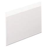 Pendaflex Self-Adhesive Pockets, 3 x 5, Clear Front/White Backing, 100/Box (99375)