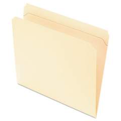 Pendaflex Reinforced Top File Folders, Straight Tab, Letter Size, Manila, 100/Box (R752)