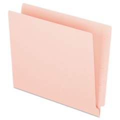 Pendaflex Colored End Tab Folders with Reinforced 2-Ply Straight Cut Tabs, Letter Size, Pink, 100/Box (H110DP)
