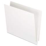 Pendaflex Colored End Tab Folders with Reinforced 2-Ply Straight Cut Tabs, Letter Size, White, 100/Box (H110DW)