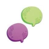 Redi-Tag Thought Bubble Notes, 2 3/4 x 3, Green/Purple, 75-Sheet Pads, 2/Set (22102)