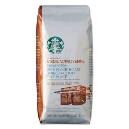 Starbucks Coffee, Ground, Pike Place Decaf, 1lb Bag (11029358)