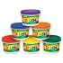 Crayola Modeling Dough Bucket, 3 lbs, Assorted Colors, 6 Buckets/Set (570016)