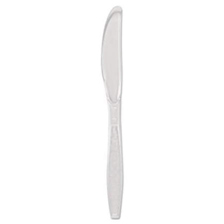 Dart Guildware Heavyweight Plastic Cutlery, Knives, Clear, 1000/Carton (GDC6KN0090)