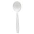 Dart Heavyweight Polystyrene Soup Spoons, Guildware Design, White, 1000/Carton (GBX8SW)