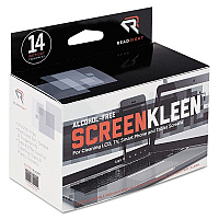ScreenKleen Alcohol-Free Wipes, Cloth, 5 x 5, Unscented, 14/Box (RR1291)