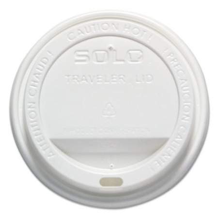 Dart Traveler Cappuccino Style Dome Lid, Fits 12 oz to 16 oz Hot Cups, White, 50/Pack, 6 Packs/Carton (OFTL160007)