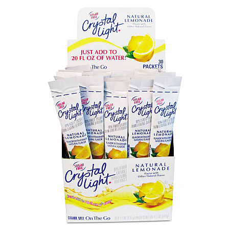 Flavored Drink Mix, Lemonade, 0.17 oz Packet, 30/Box (79600)