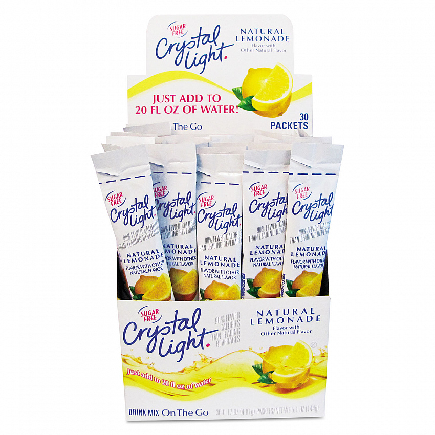 Flavored Drink Mix, Lemonade, 0.17 oz Packet, 30/Box (79600)