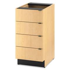 HON Hospitality Single Base Cabinet, Four Drawers, 18w x 24d x 36h, Natural Maple (HPBC4D18D)