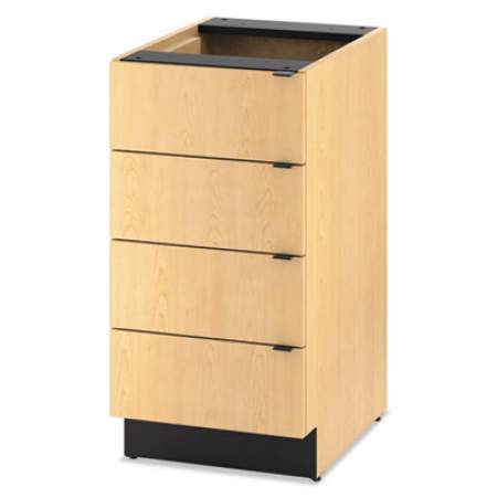 HON Hospitality Single Base Cabinet, Four Drawers, 18w x 24d x 36h, Natural Maple (HPBC4D18D)