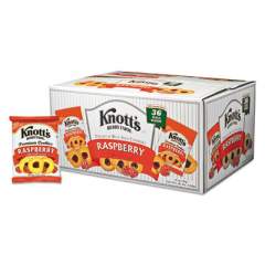 Knott's Berry Farm Premium Berry Jam Shortbread Cookies, Raspberry, 2 oz Pack, 36/Carton (59636)