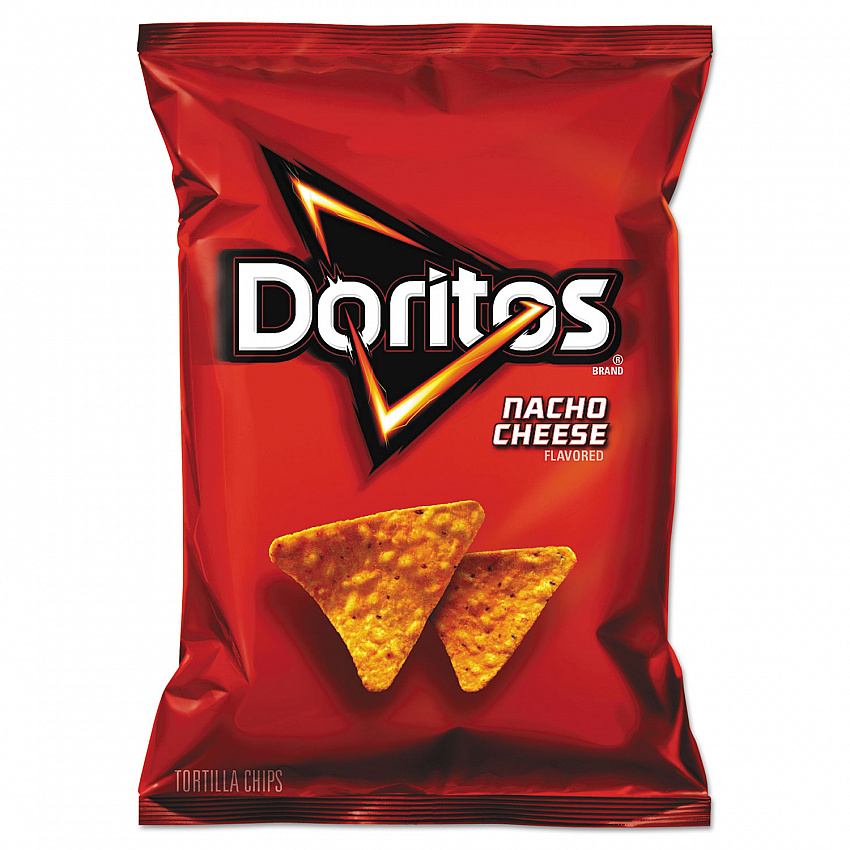 Nacho Cheese Tortilla Chips, 1.75 oz Bag, 64/Carton (44375)